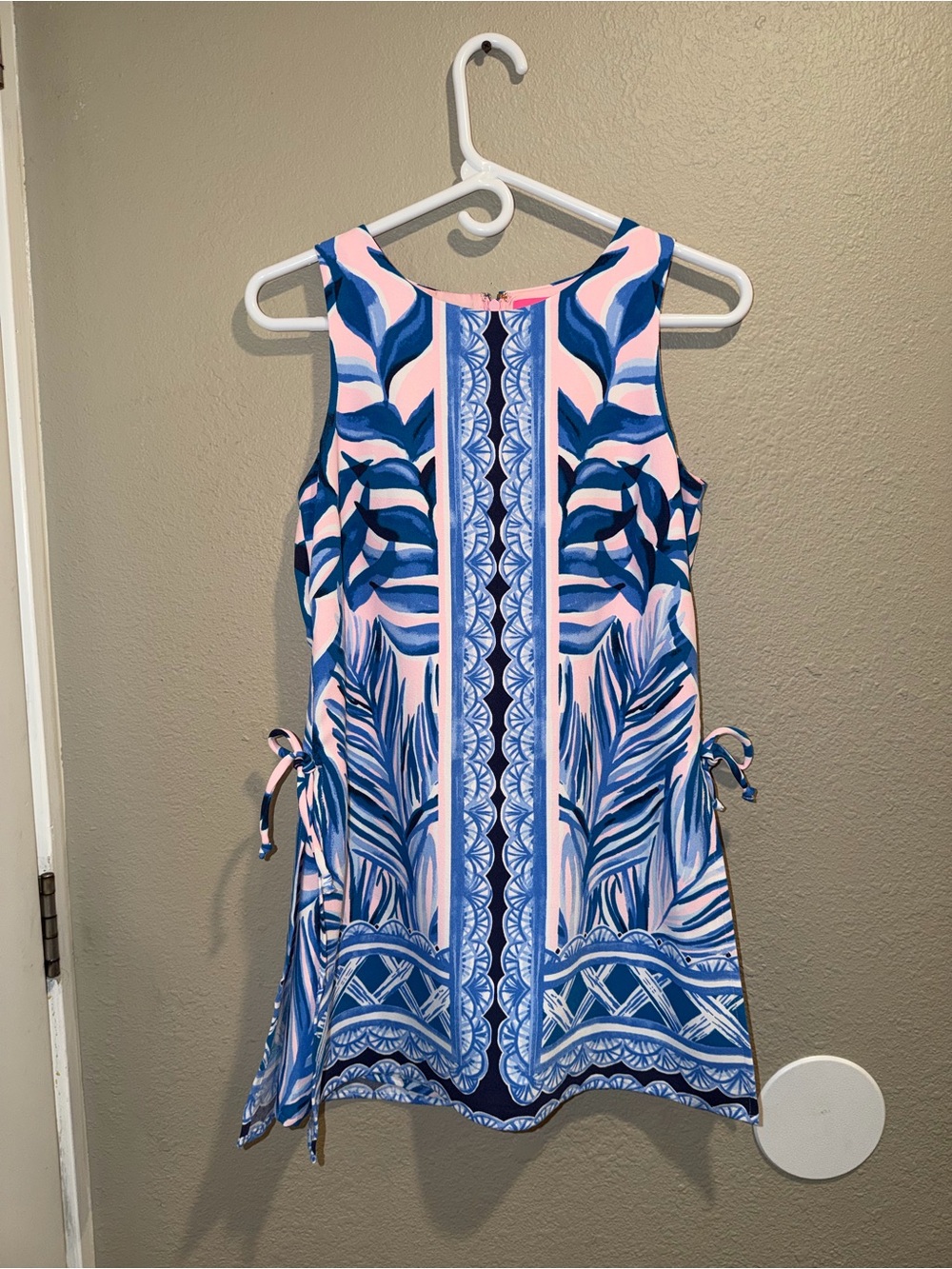 Lilly Pulitzer Blue and Pink Printed Sleeveless Romper